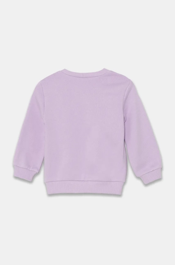 United Colors of Benetton hanorac de bumbac pentru copii 3J68G10H7.P.Seasonal violet AW24