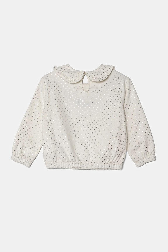 Dječja dukserica United Colors of Benetton 3S73G10GF.P.Seasonal bijela AW24