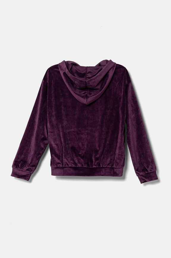 United Colors of Benetton gyerek velúr pulóver 37JBC203V.G.Seasonal lila AW24