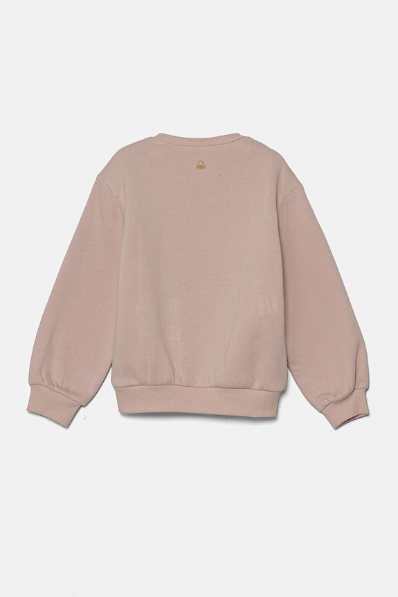 Dětská mikina United Colors of Benetton 39M2G10GD.P.Seasonal růžová AW24