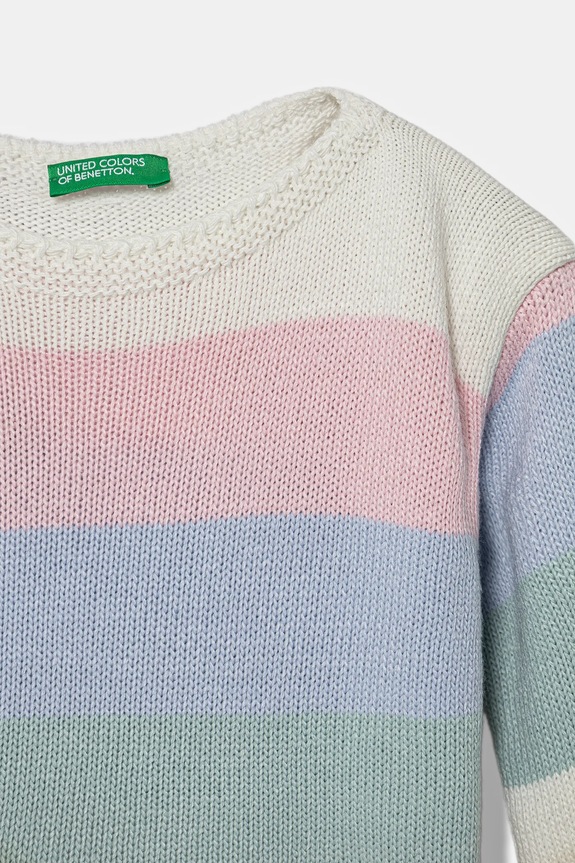 Fete United Colors of Benetton pulover copii 1070H102T.P.Seasonal roz