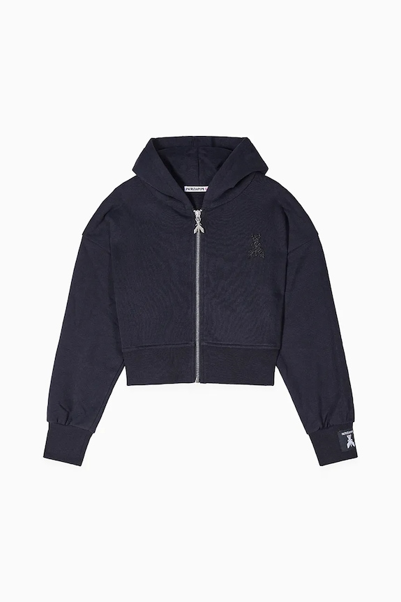 Patrizia Pepe bluza bawełniana dziecięca J046 bawełna czarny 7M0823