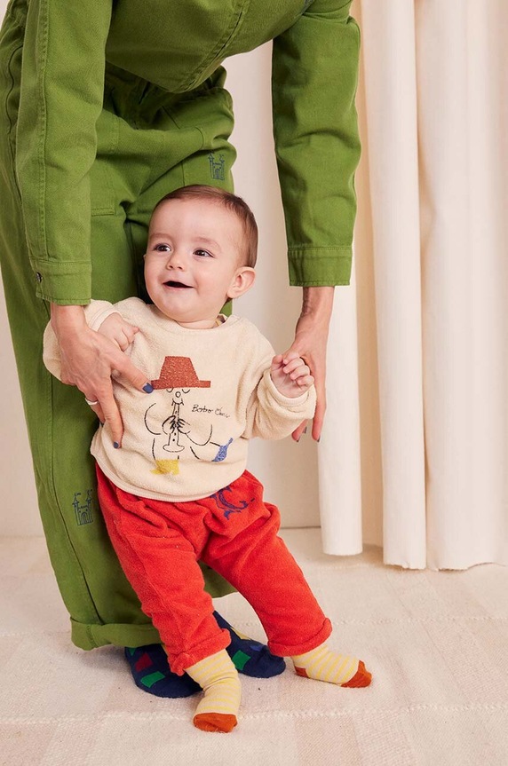 Mikina pre bábätká Bobo Choses Magic Flute béžová 224AB028