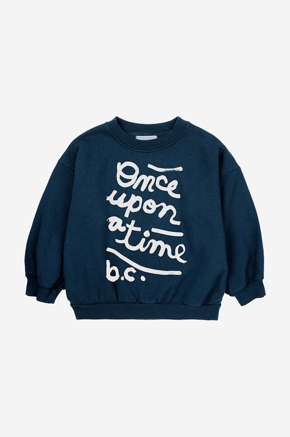 Dětská bavlněná mikina Bobo Choses Once Upon a Time 224AC041 námořnická modř AW24