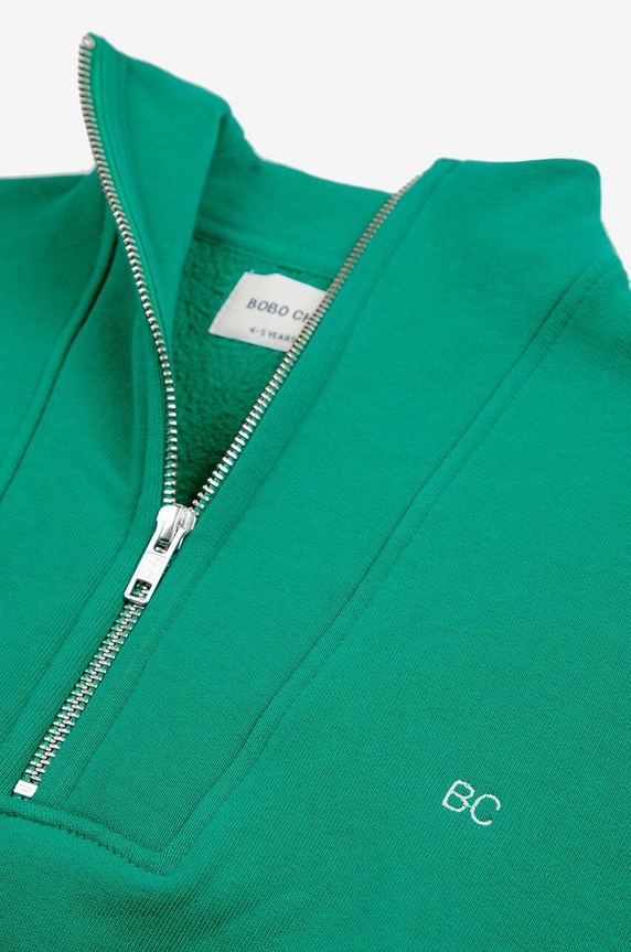 Bobo Choses bluza bawełniana dziecięca 224AC056 zielony
