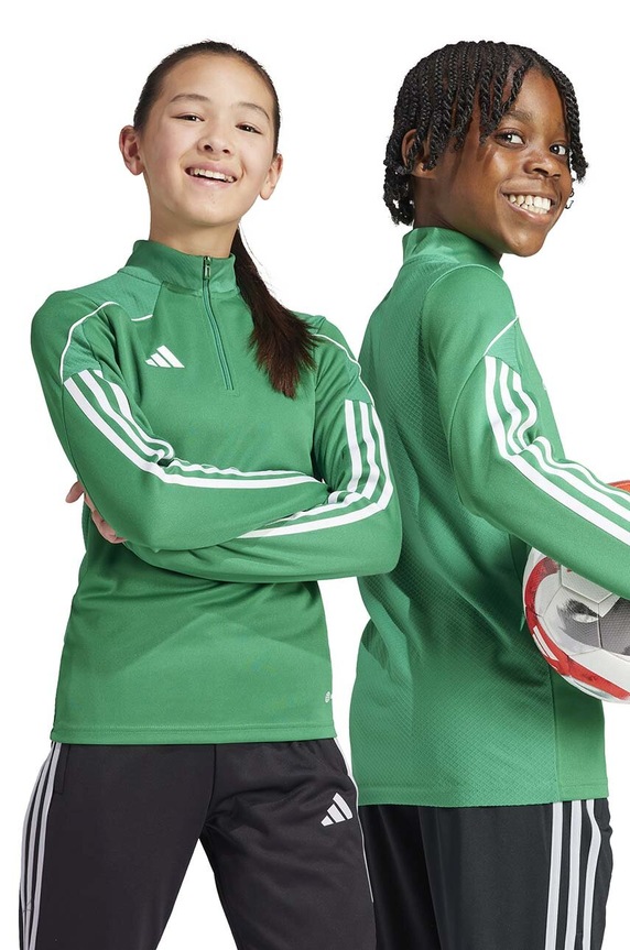 Detská mikina adidas Performance TIRO23L TR TOPY bez kapucne zelená IB8473