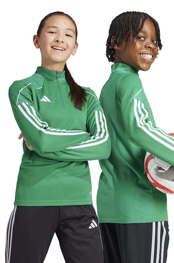 Detská mikina adidas Performance TIRO23L TR TOPY bez kapucne zelená IB8473