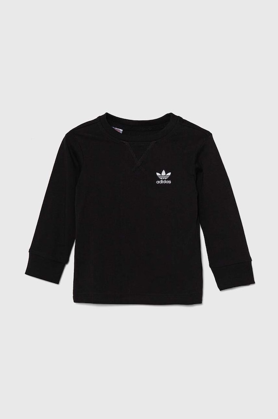adidas Originals gyerek hosszúujjú LONG SLEEVE sima fekete IW1006