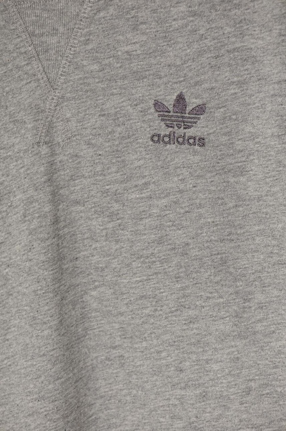 Dječaci Dječja pamučna dukserica adidas Originals LONG SLEEVE IW1018 siva