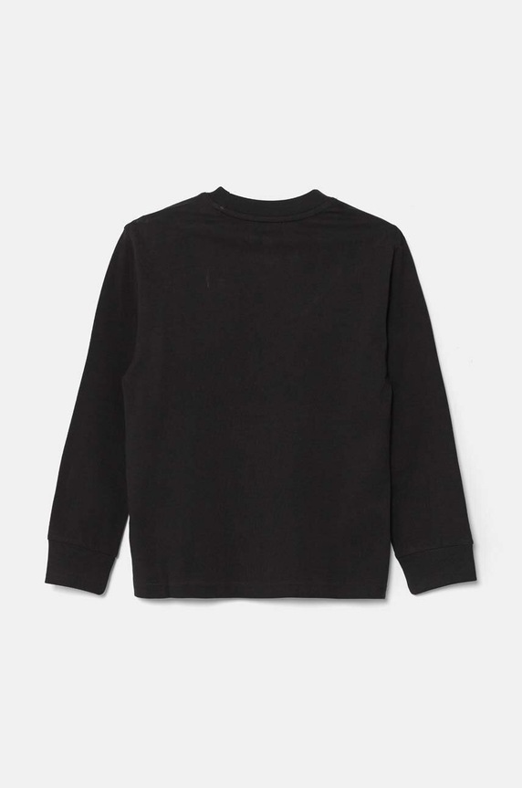 Хлопчик Дитячий бавовняний лонгслів adidas Originals LONG SLEEVE IW3503 чорний