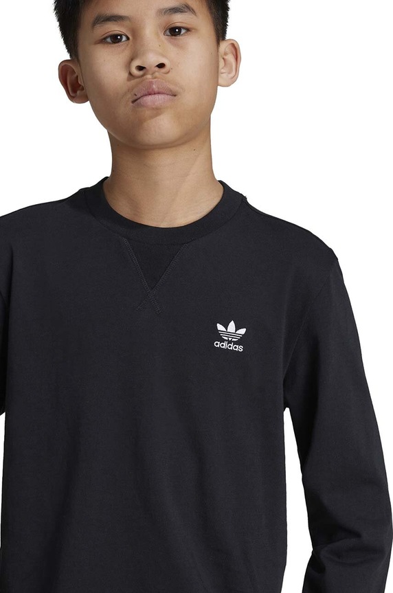 Дитячий бавовняний лонгслів adidas Originals LONG SLEEVE IW3503