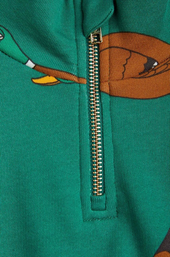 CHLAPEC Dětská bavlněná mikina Mini Rodini Ducks 2272000975 zelená