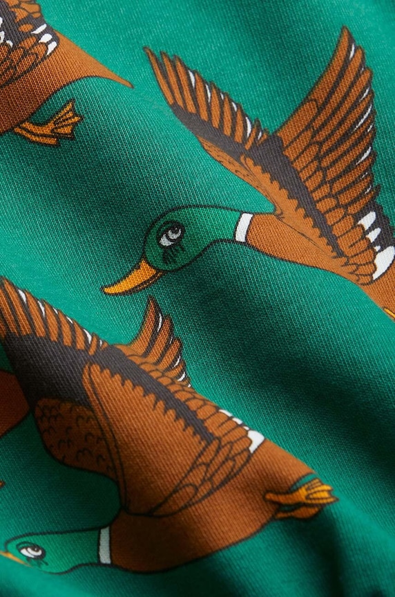 Dětská bavlněná mikina Mini Rodini Ducks 2272000975 zelená