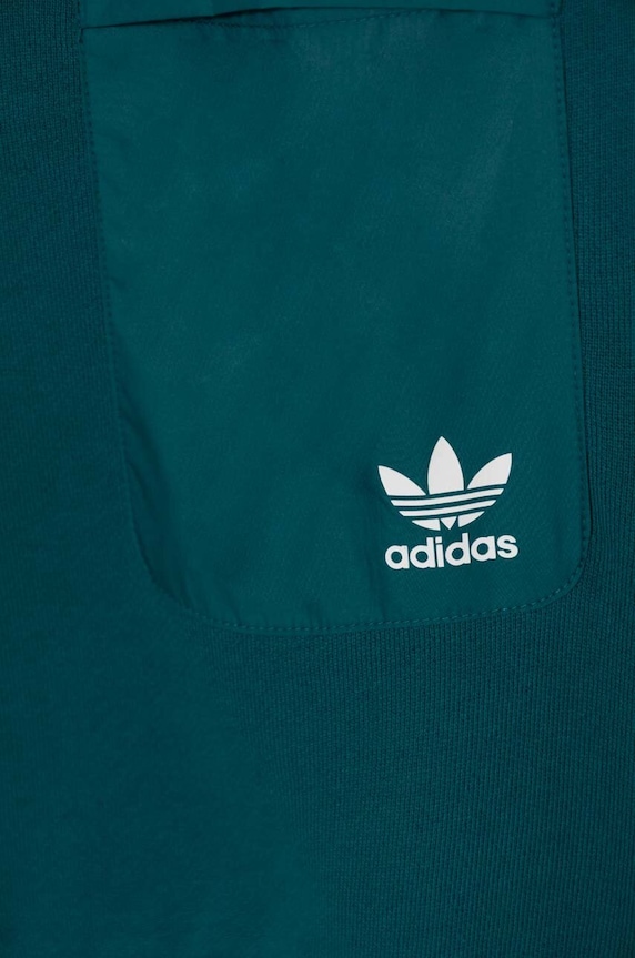 adidas Originals gyerek melegítőfelső pamutból HZ CREW türkiz IY0012