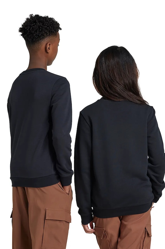 Dječja dukserica adidas Originals TREFOIL CREW IY7435 crna