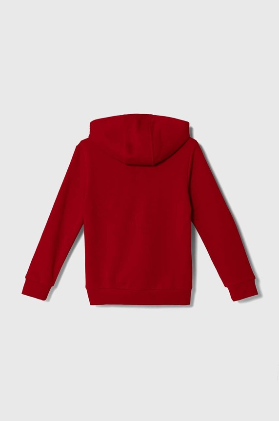 Dječaci Dječja dukserica adidas Originals TREFOIL HOODIE IY7443 crvena