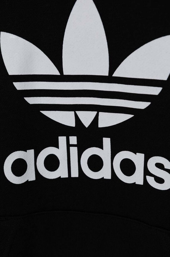 Dječja dukserica adidas Originals TREFOIL HOODIE crna IY7446