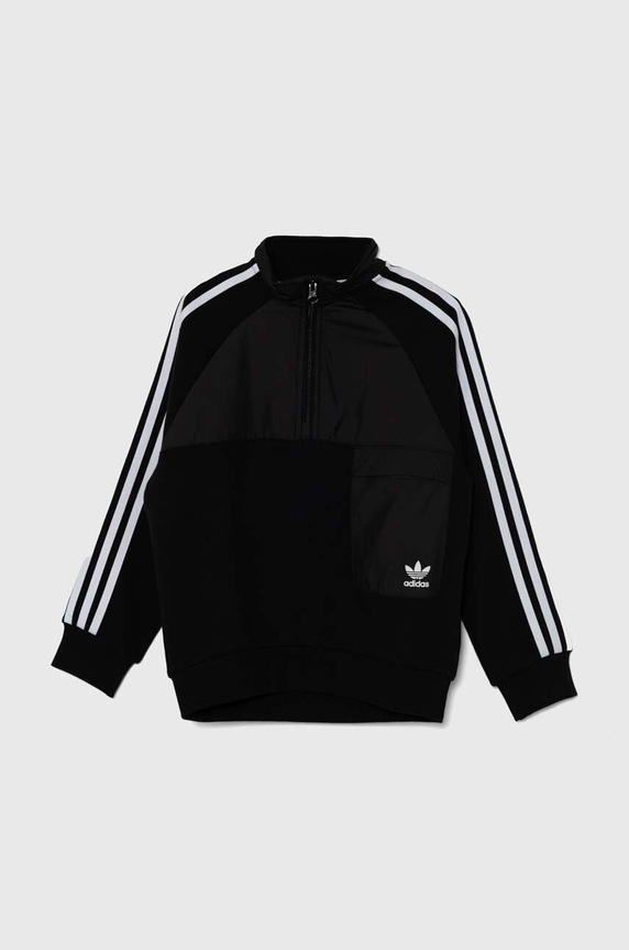 Dětská mikina adidas Originals HZ CREW IY9810 černá AW24