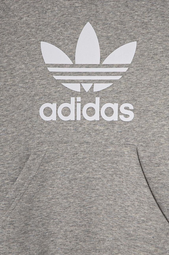 Dječja dukserica adidas Originals TREFOIL HOODIE siva IY7442