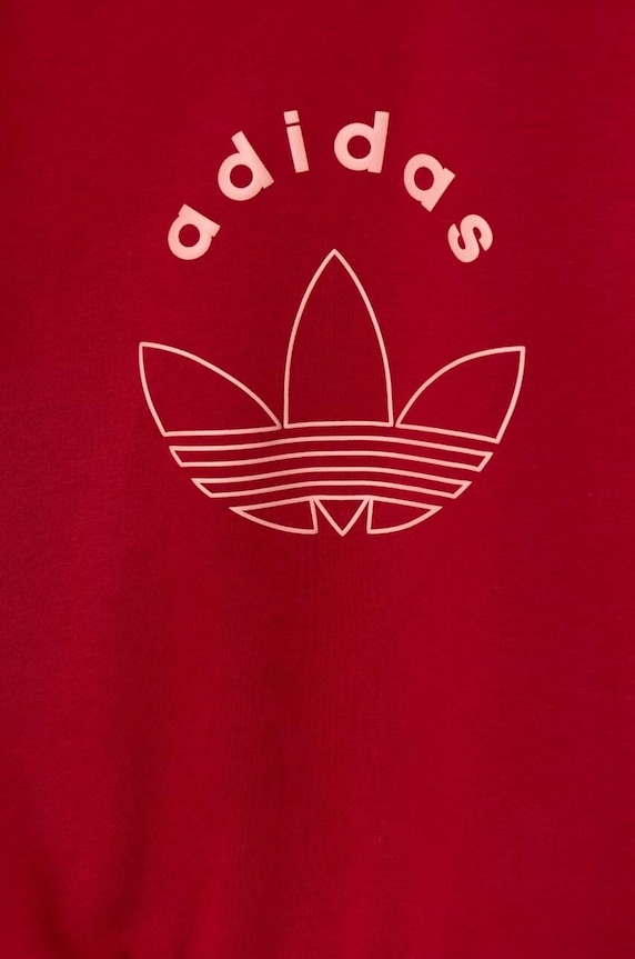 Παιδική μπλούζα adidas Originals CREW κόκκινο IY9548