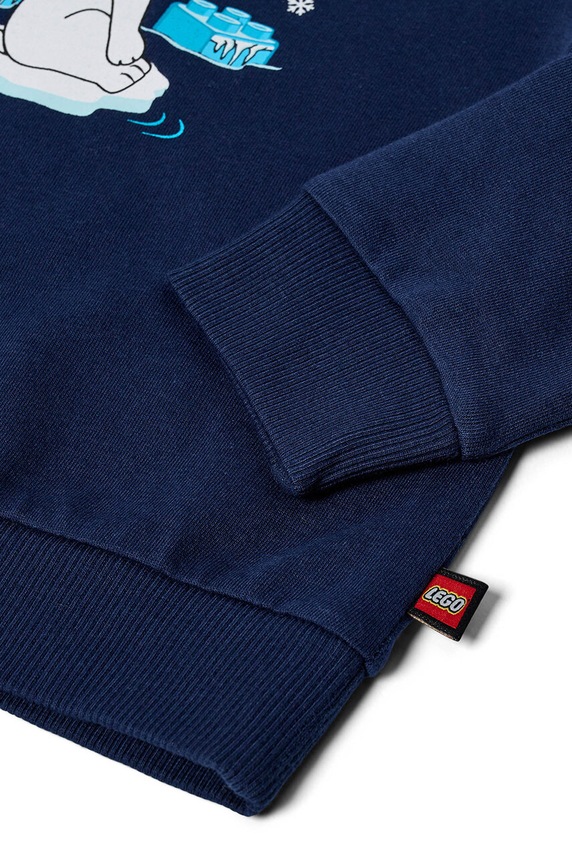 Dječja pamučna dukserica Lego LWSCOPE 600 12011361 mornarsko plava