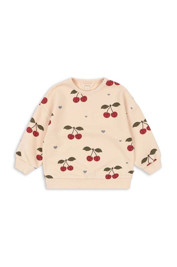 Detská mikina Konges Sløjd LOU SWEATSHIRT OCS KS101568 béžová AW24