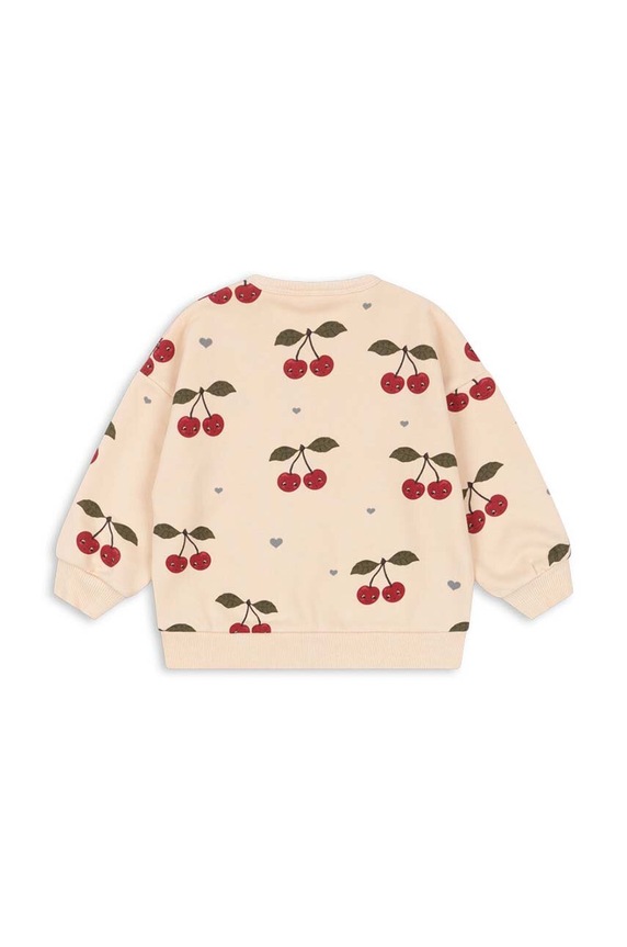 Chlapec Detská mikina Konges Sløjd LOU SWEATSHIRT OCS KS101568 béžová