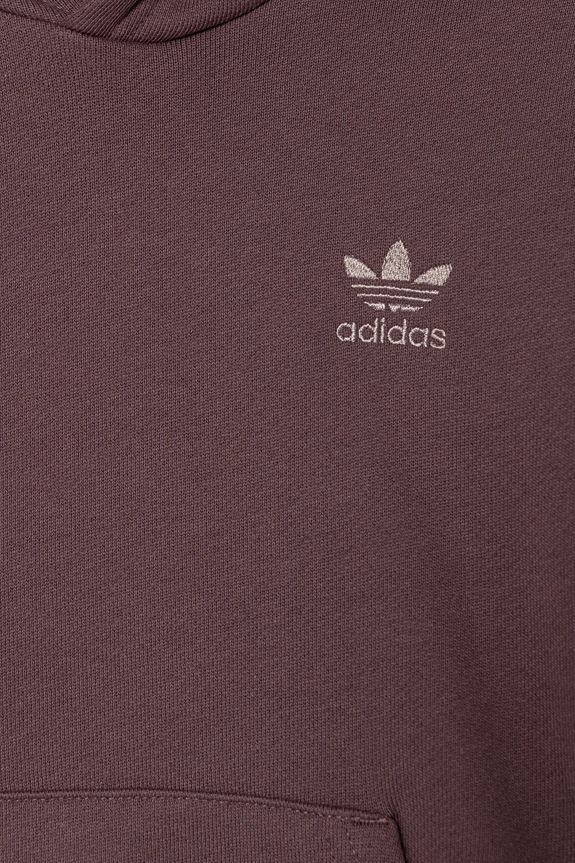 Dječja pamučna dukserica adidas Originals HOODIE ljubičasta IX7616