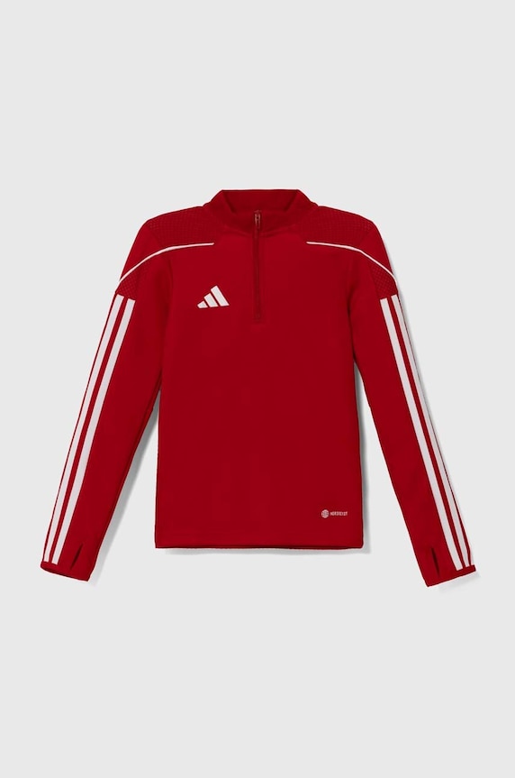 Dětská mikina adidas Performance TIRO23L TR TOPY bez kapuce červená HS3489