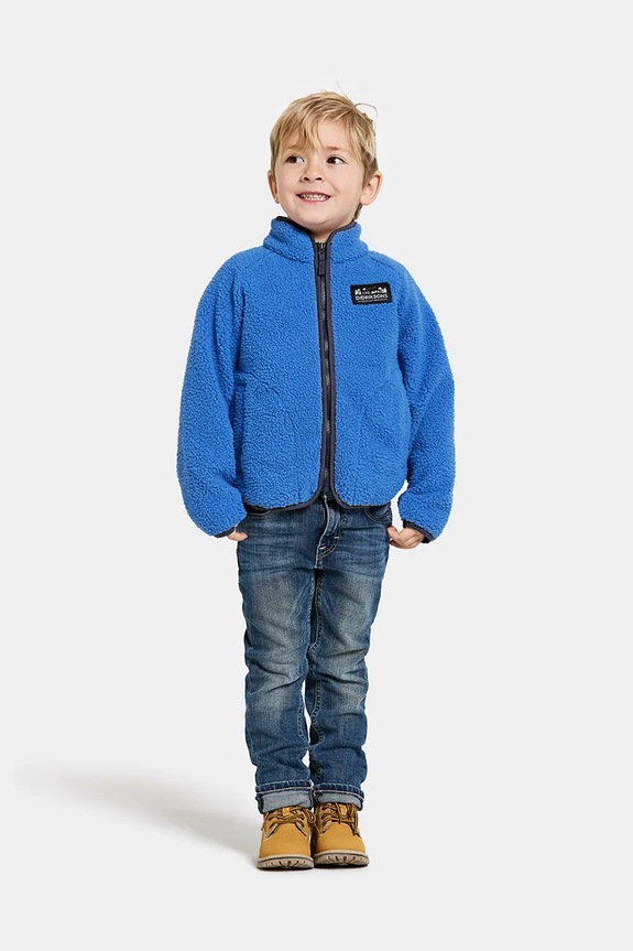 Detská fleecová mikina Didriksons GIBBS KIDS FULLZIP 505577 modrá