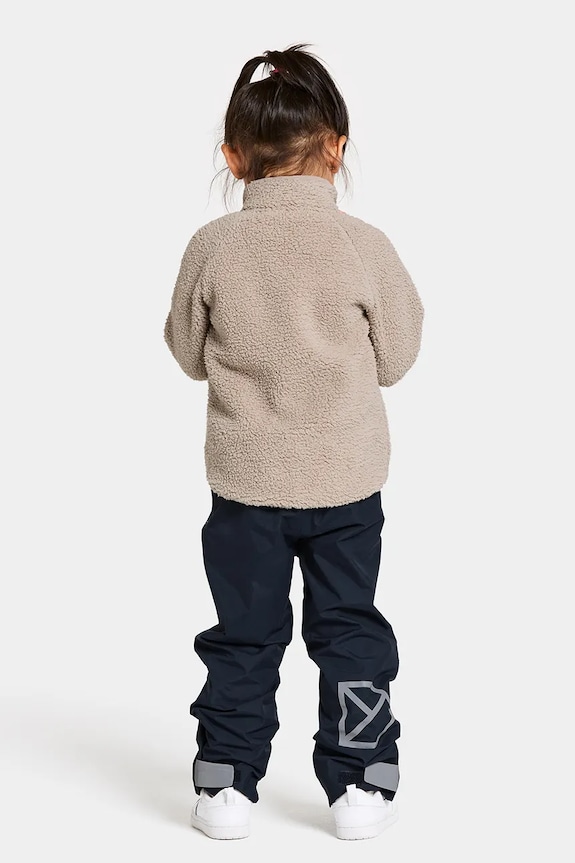 Didriksons hanorac polar pentru copii GIBBS KIDS FULLZIP bej 505577
