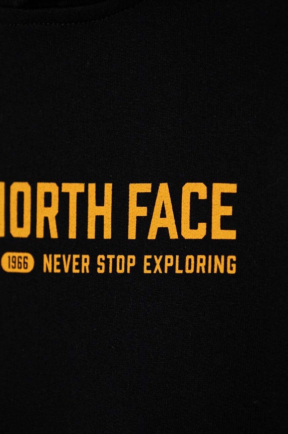 Chlapec Detská bavlnená mikina The North Face VARSITGRAPHIC RELAXED HOODIE NF0A89HBJK31 čierna