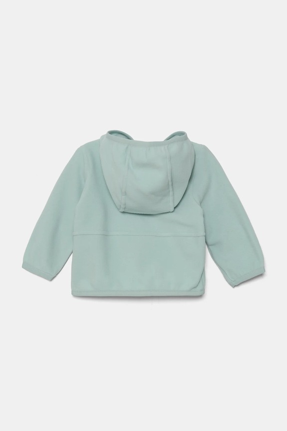 The North Face felpa in pile neonati BABGLACIER F/Z HOODIE NF0A8B1A1OC1 turchese AW24