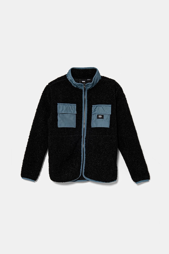Vans bluza dziecięca BY Debrusk FZ Sherpa bez kaptura czarny VN000JQ5CCB1