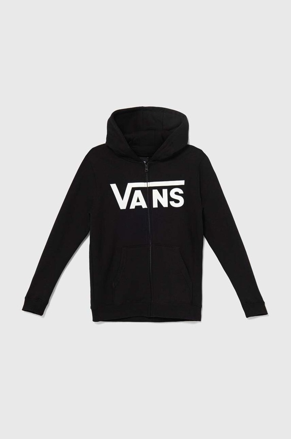 Vans gyerek melegítőfelső pamutból Vans Classic II FZ pamut fekete VN000JYBBLK1