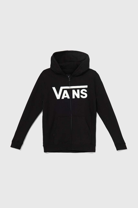 Vans gyerek melegítőfelső pamutból Vans Classic II FZ pamut fekete VN000JYBBLK1