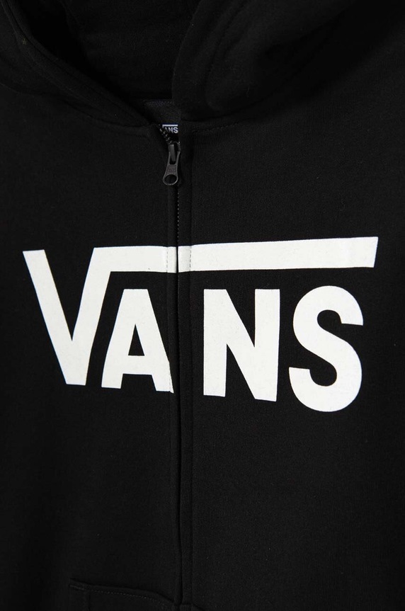Fiú Vans gyerek melegítőfelső pamutból Vans Classic II FZ VN000JYBBLK1 fekete