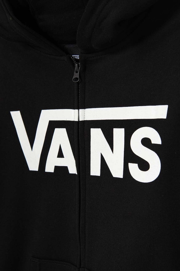 Fiú Vans gyerek melegítőfelső pamutból Vans Classic II FZ VN000JYBBLK1 fekete