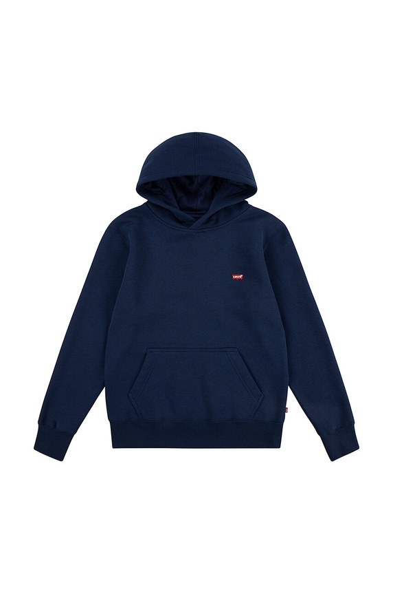 Dječja dukserica Levi's MINI BATWING HOODIE s kapuljačom mornarsko plava 8EL452