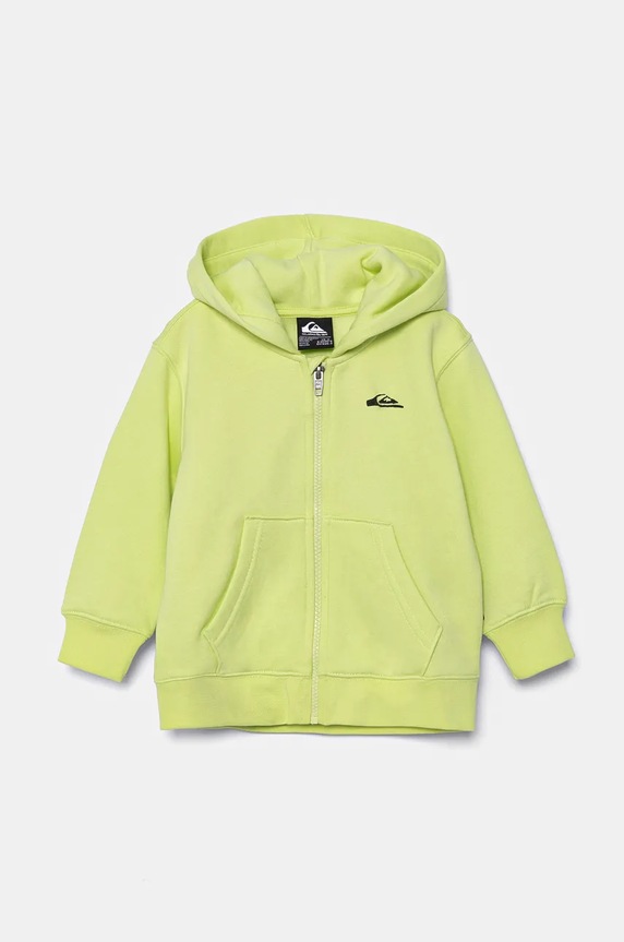 Dětská mikina Quiksilver GRAPHIC ZIP HOODIE s kapucí zelená AQKFT03047