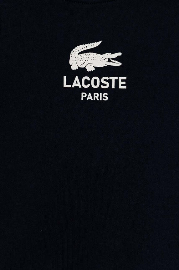 Κοριτσίστικα Παιδική βαμβακερή μπλούζα Lacoste SJ3005 σκούρο μπλε