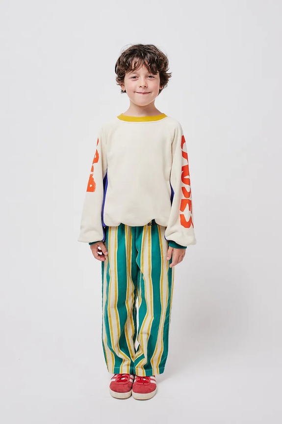Bobo Choses bluza bawełniana dziecięca beżowy 224TC004