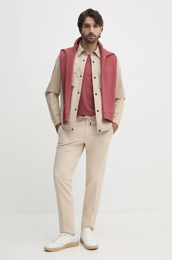 Μπλούζα Calvin Klein Jeans J30J325629 μπορντό SS25