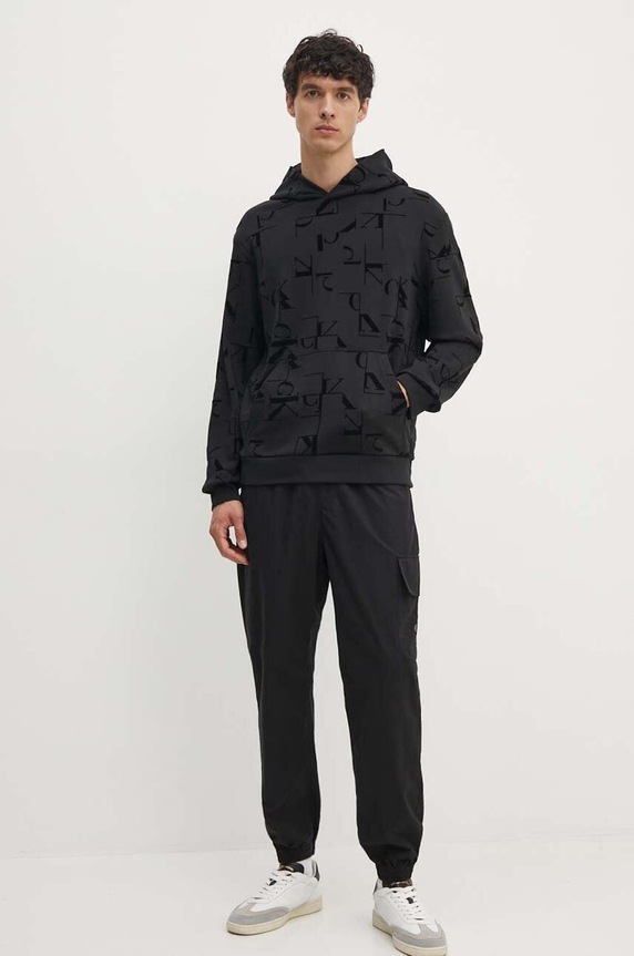 Bavlněná mikina Calvin Klein Jeans J30J325642 černá AW24