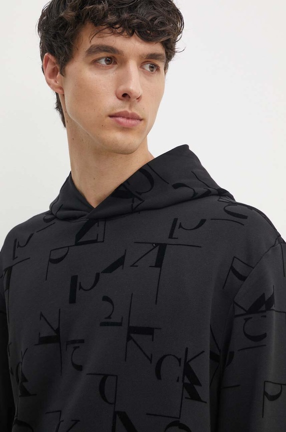 Bavlněná mikina Calvin Klein Jeans černá J30J325642