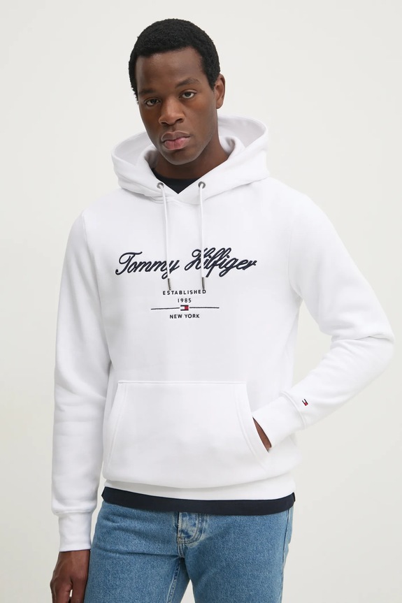 Dukserica Tommy Hilfiger natpis bijela MW0MW33631