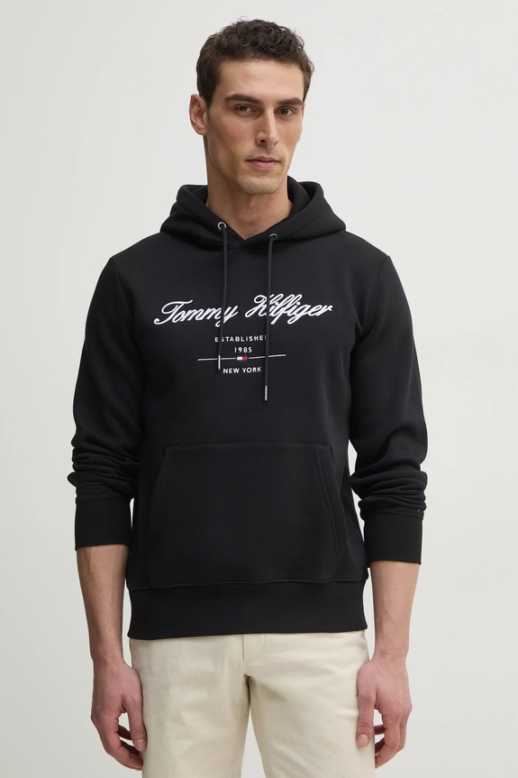 Mikina Tommy Hilfiger čierna MW0MW33631