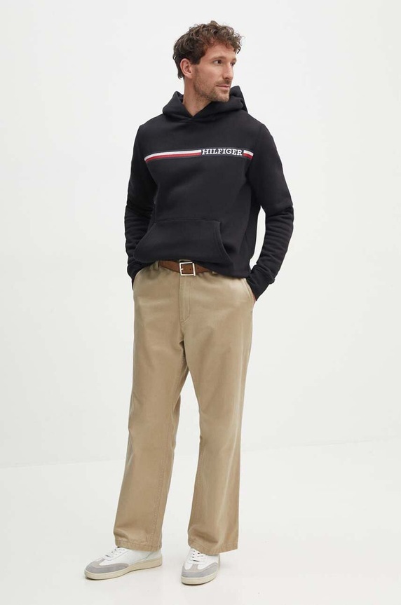Dukserica Tommy Hilfiger MW0MW36737 crna NC24