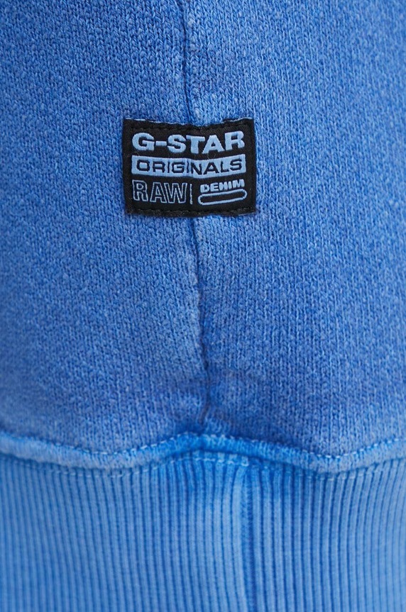 G-Star t-shirt bawełniany D24679.D688 niebieski
