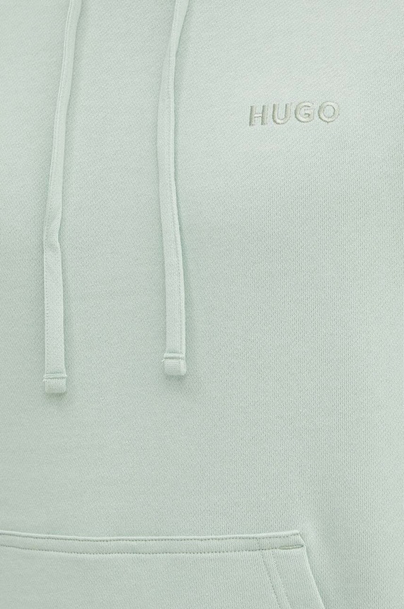 Βαμβακερή μπλούζα HUGO 50520502 πράσινο